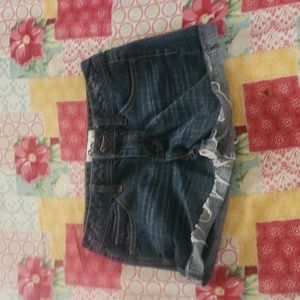 Lowrise jean shorts